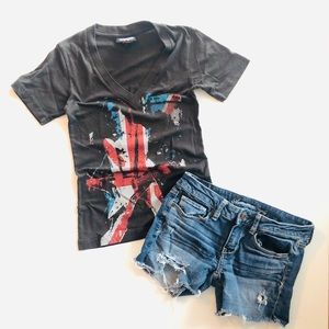 JUNK FOOD The Who Black T-shirt Size S Small